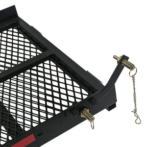 HECASA Folding Carrier Hitch Scooter and Wheelchair Carrier 500lbs Mounted Cargo Rack with Loading Ramp