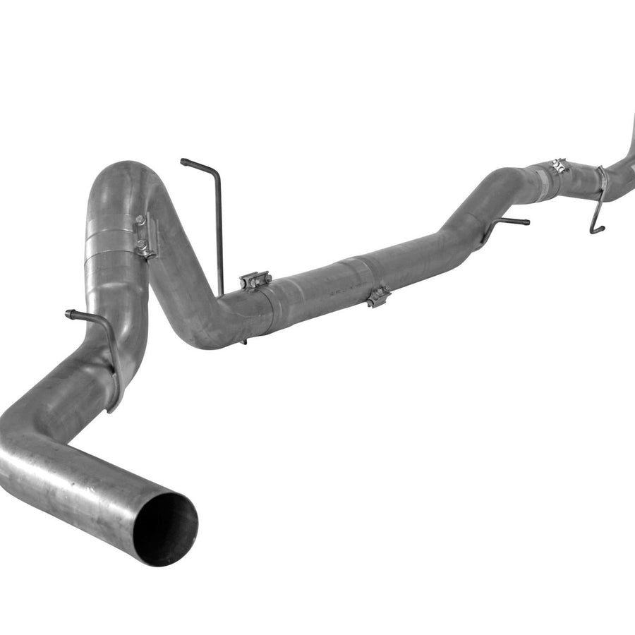 4 Inches Aluminized Steel Down Pipe Back Exhaust for 2011-2015 GM 6.6L Duramax LML Fits V-Band Clamp Style Turbo Downpipes - junior