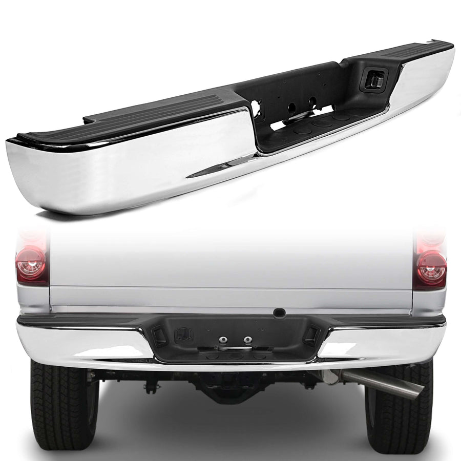 03-09 Dodge RAM 1500 2500 3500 Rear Step Bumper Assembly Chrome