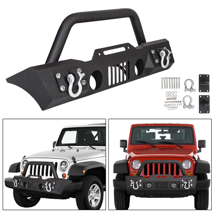 07-17 Jeep Wrangler JK Fog Light Housing Stubby Front Bumper