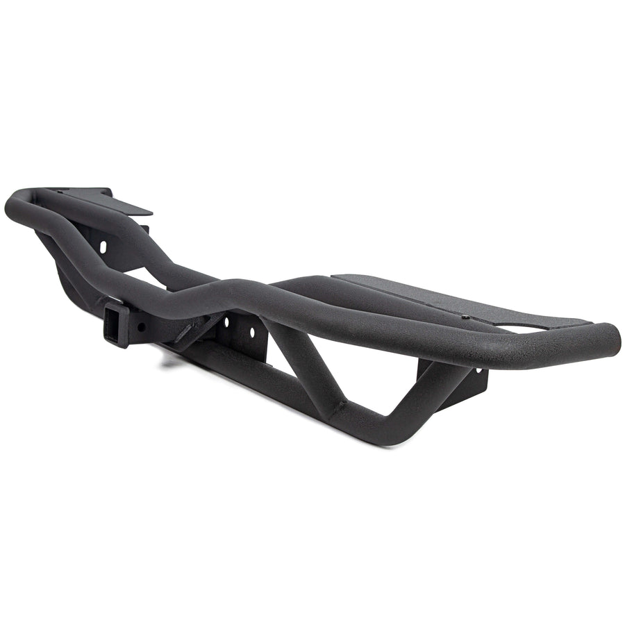 YIKATOO® Black Textured Rear Bumper Guard for 2007-2018 Jeep Wrangler JK - junior