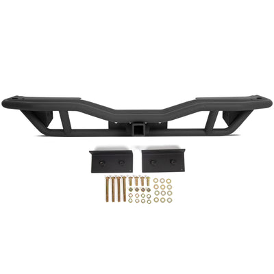 YIKATOO® Black Textured Rear Bumper Guard for 2007-2018 Jeep Wrangler JK - junior