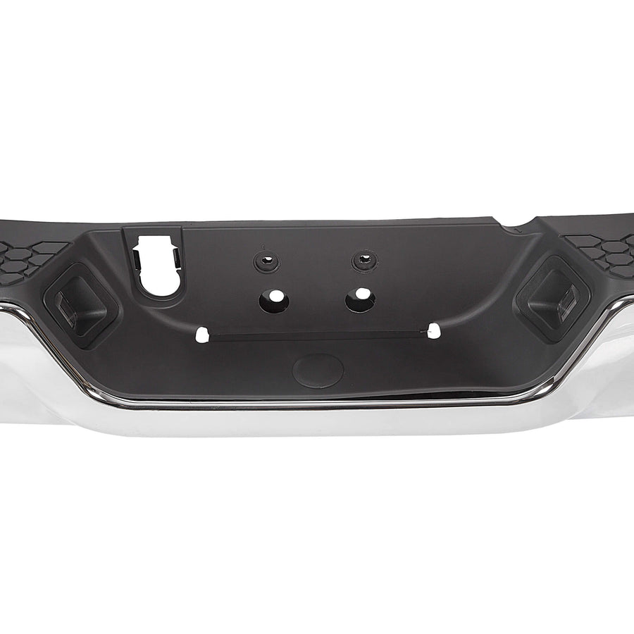 09-2018 Dodge RAM 1500 Complete Steel Chrome Black Rear Step Bumper