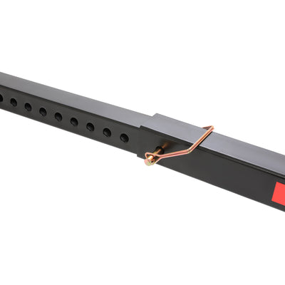 HECASA 2" Foldable Rack 2 in 1 Pick up Truck Bed Hitch Adjustable Extender Rack Ladder Canoe Kayak Lumber Carrier 750lbs