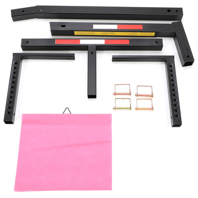 HECASA 2" Foldable Rack 2 in 1 Pick up Truck Bed Hitch Adjustable Extender Rack Ladder Canoe Kayak Lumber Carrier 750lbs