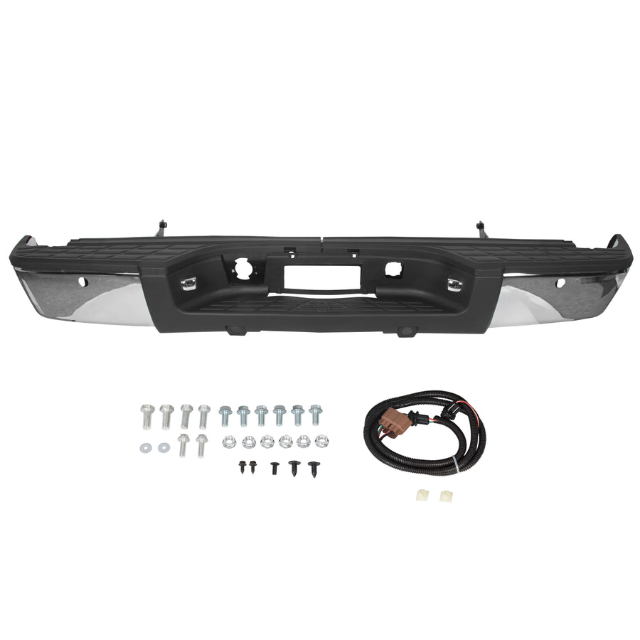 2007-2013 Chevy Silverado GMC Sierra 1500 New Steel Complete Chrome Bumper