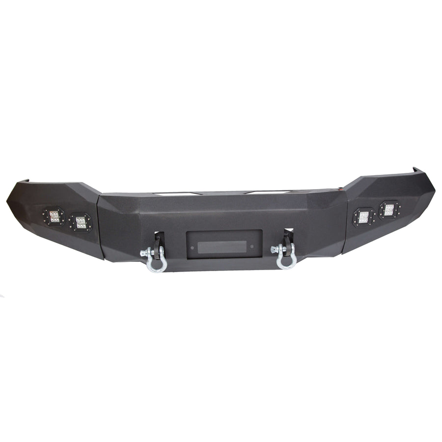 YIKATOO® Offroad Front Bumper for 2007-2013 Toyota Tundra,Steel Winch Black Powder -  junior