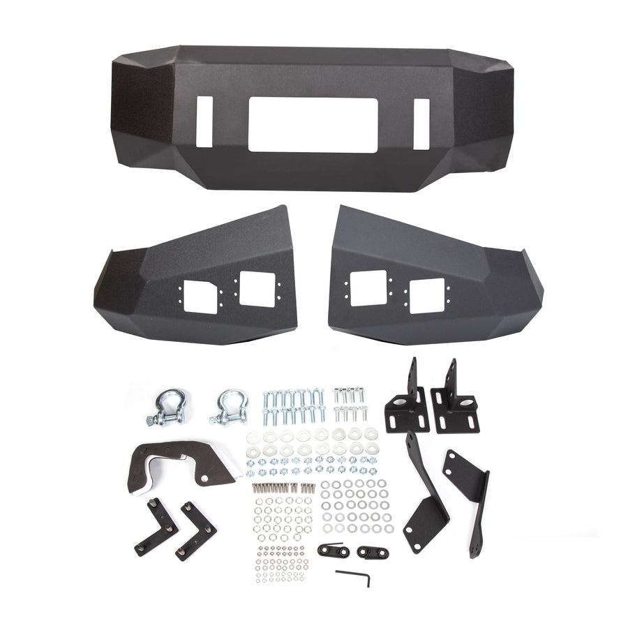 YIKATOO® Offroad Front Bumper for 2007-2013 Toyota Tundra,Steel Winch Black Powder -  junior