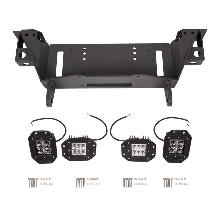 YIKATOO® Offroad Front Bumper for 2007-2013 Toyota Tundra,Steel Winch Black Powder -  junior