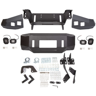 YIKATOO® Offroad Front Bumper for 2007-2013 Toyota Tundra,Steel Winch Black Powder -  junior
