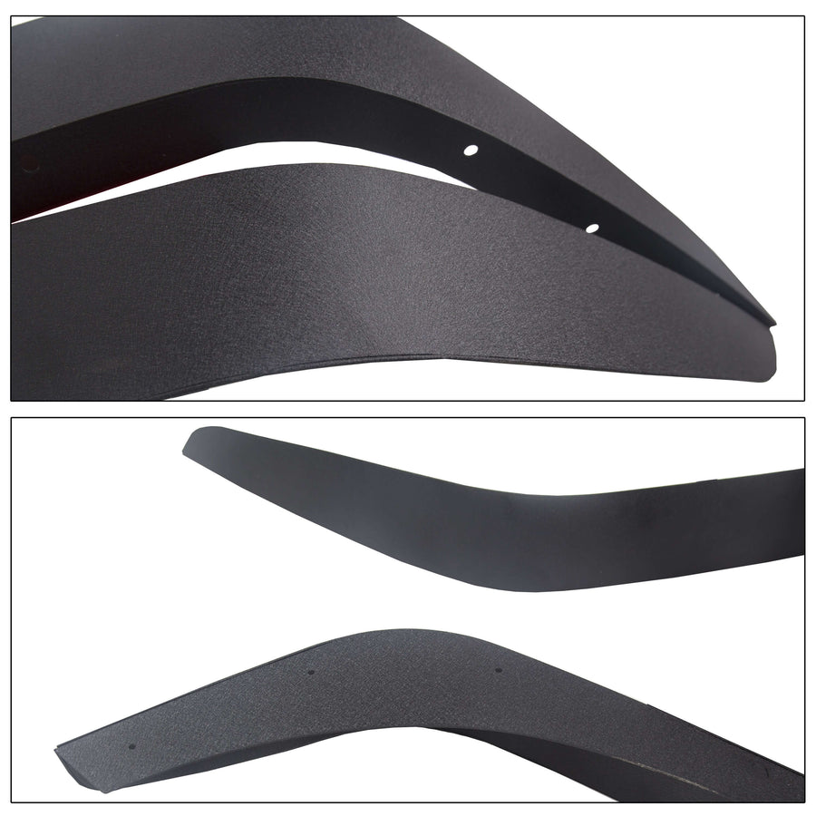 2007-2018 Jeep Wrangler JK 4PCS Textured Steel Flat Fender Flares