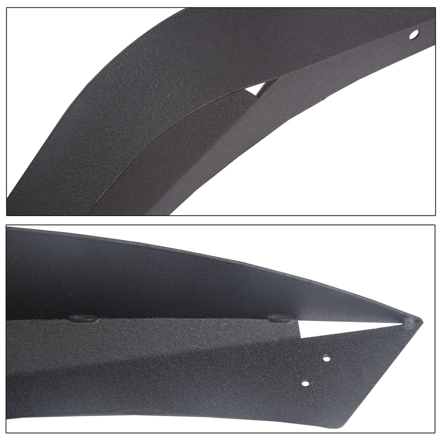 2007-2018 Jeep Wrangler JK 4PCS Textured Steel Flat Fender Flares