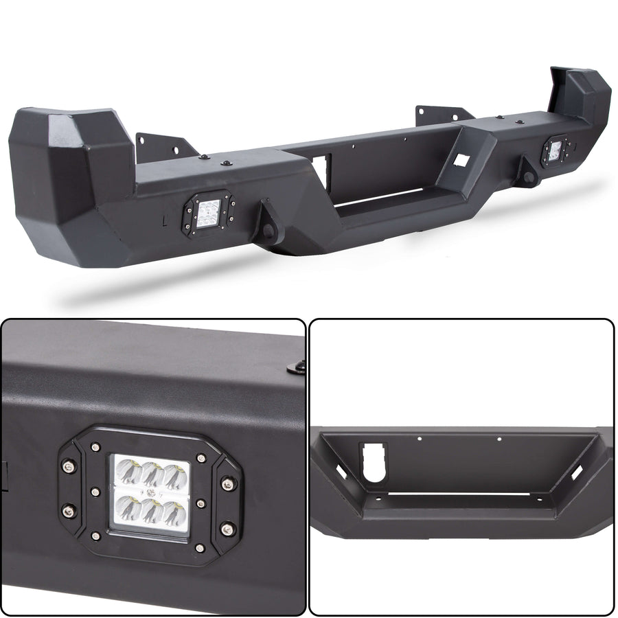 2016-2020 Toyota Tacoma Black Rear Bumper