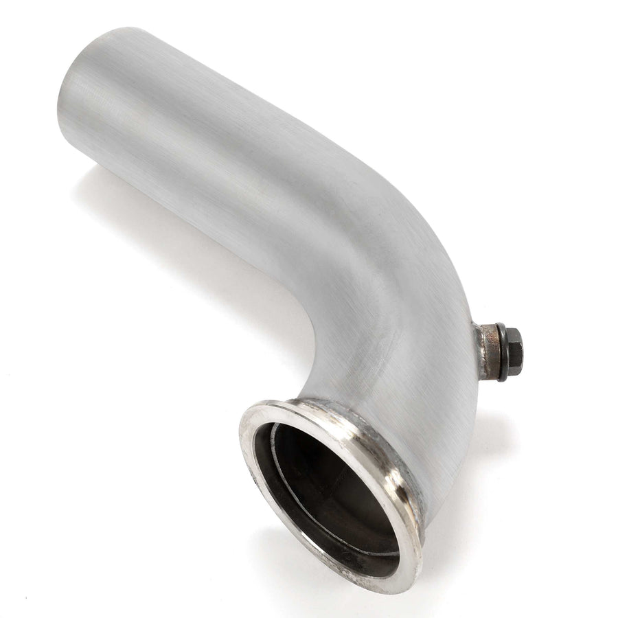 YIKATOO® 3' V-Band Adapter Downpipe Elbow Clamp 90Degree O2 Port For Turbo HY35 HE351 -junior