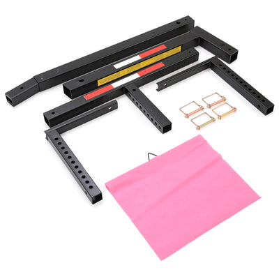 HECASA 2" Foldable Rack 2 in 1 Pick up Truck Bed Hitch Adjustable Extender Rack Ladder Canoe Kayak Lumber Carrier 750lbs