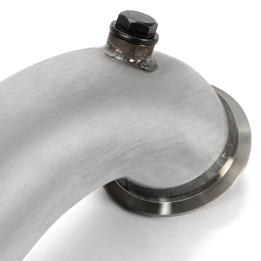 YIKATOO® 3' V-Band Adapter Downpipe Elbow Clamp 90Degree O2 Port For Turbo HY35 HE351 -junior