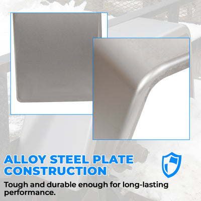 HECASA Pair Trailer Boat Fenders 32"L x 9"W x 13"H for 14" 15" 16" Wheels Square Steel