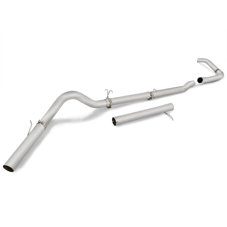 YIKATOO® 4 Inches Silvery 409 Stainless Steel Exhaust pipes For 2003-2007 Ford F-250 & F-350 6.0L Powerstroke-junior