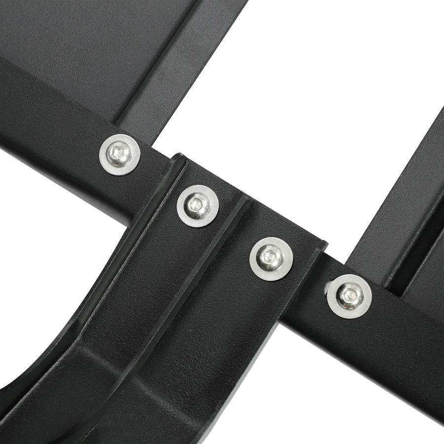 YIKATOO® Roof Rack with Side Ladders and Black Luggage Carrier for 2007-2018 Jeep Wrangler JK-junior