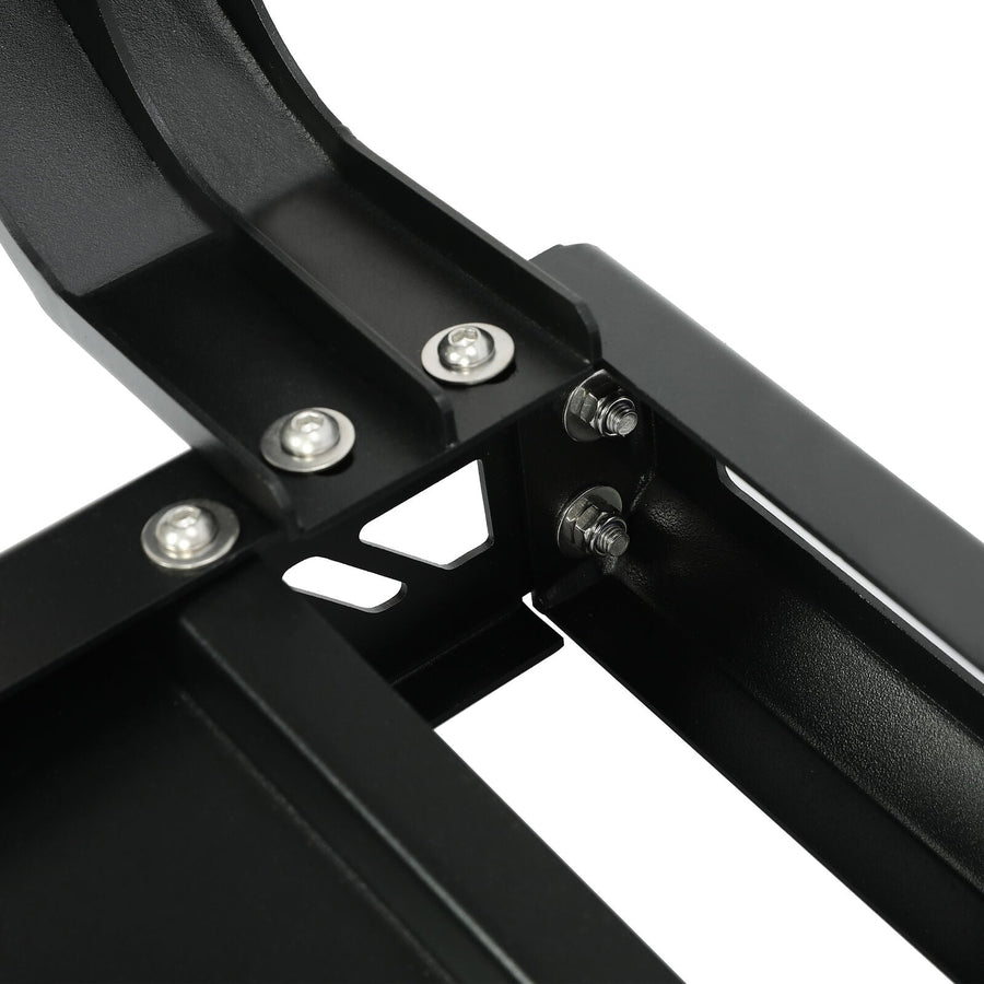 YIKATOO® Roof Rack with Side Ladders and Black Luggage Carrier for 2007-2018 Jeep Wrangler JK-junior