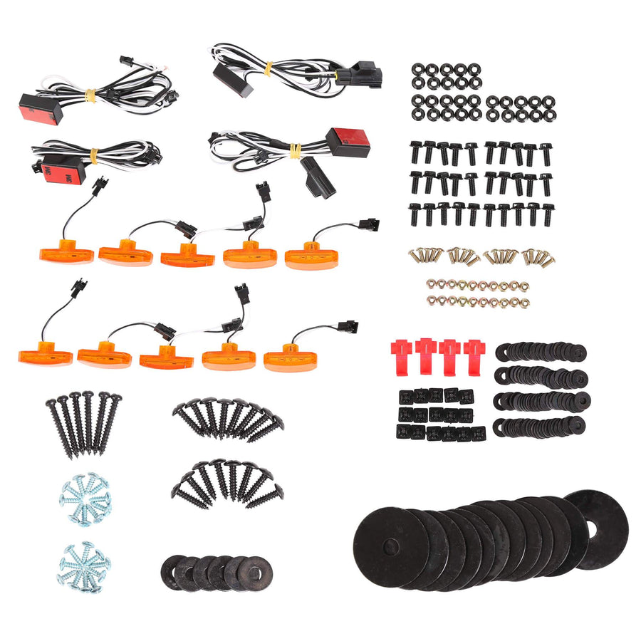 YIKATOO® Rivet Fender Flares for 2007-2018 Jeep JK Wrangler - junior
