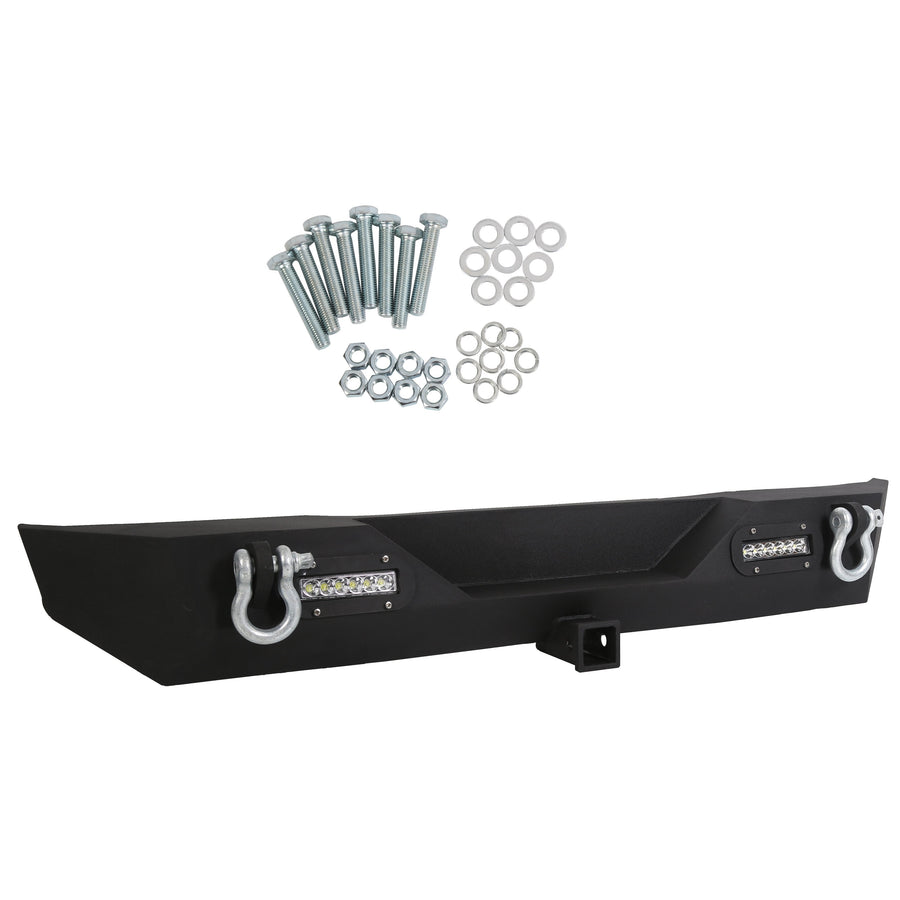 1987-2006 Jeep Wrangler  TJ YJ LED Light 2 Receiver Rear Bumper