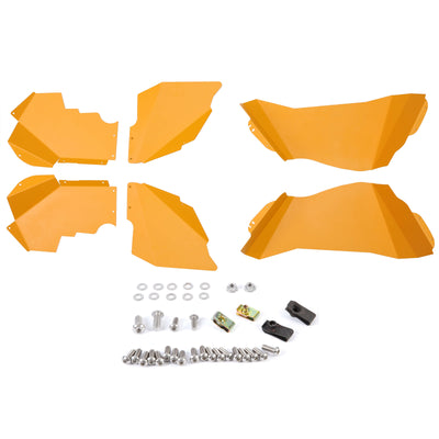 YIKATOO® Front & Rear Inner Fender Liners Sheet Compatible with 2007-2018 Jeep Wrangler JK Yellow Splash Guards High Strength Simple Style -junior