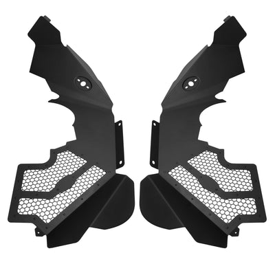 YIKATOO® Solid Aluminum Front Inner Fender Liner Flares For 2007-2018 Jeep Wrangler JK -junior