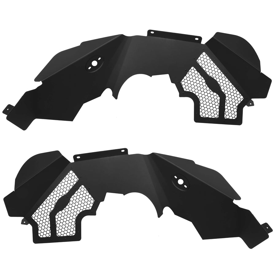 YIKATOO® Solid Aluminum Front Inner Fender Liner Flares For 2007-2018 Jeep Wrangler JK -junior