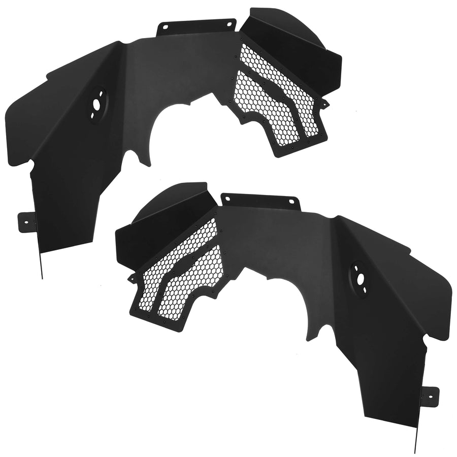 YIKATOO® Solid Aluminum Front Inner Fender Liner Flares For 2007-2018 Jeep Wrangler JK -junior