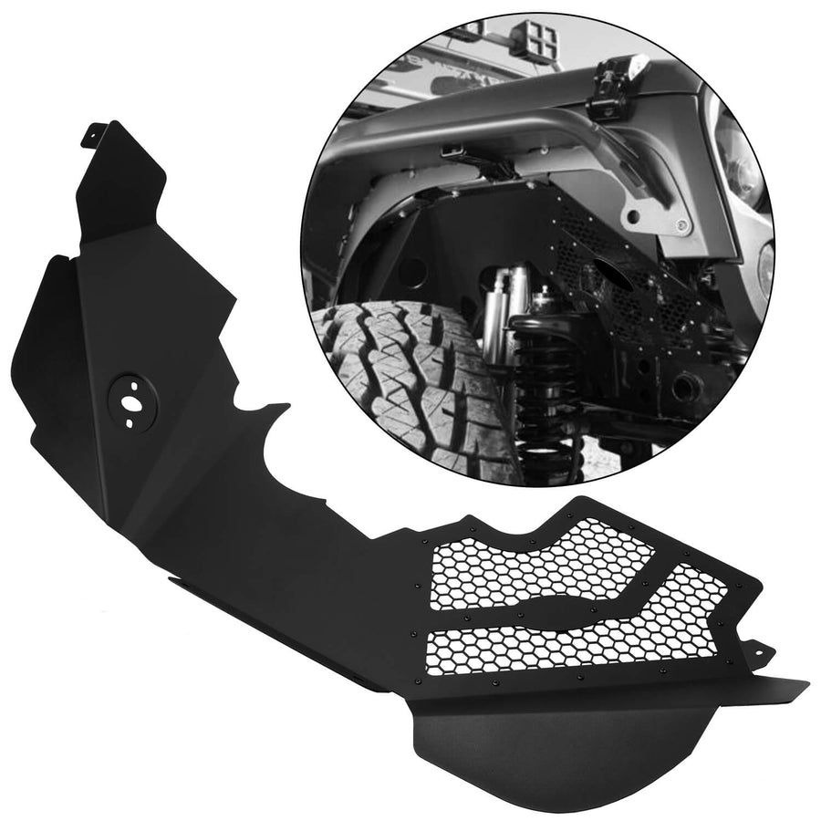 YIKATOO® Solid Aluminum Front Inner Fender Liner Flares For 2007-2018 Jeep Wrangler JK -junior