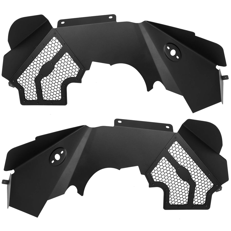 YIKATOO® Solid Aluminum Front Inner Fender Liner Flares For 2007-2018 Jeep Wrangler JK -junior