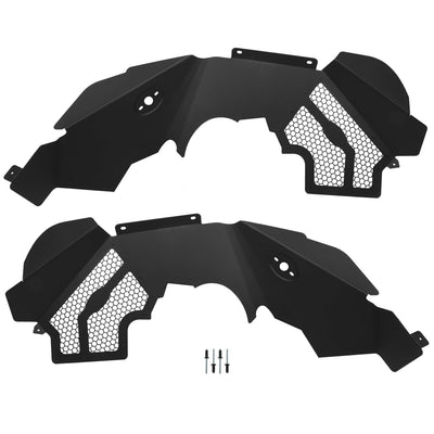 YIKATOO® Solid Aluminum Front Inner Fender Liner Flares For 2007-2018 Jeep Wrangler JK -junior