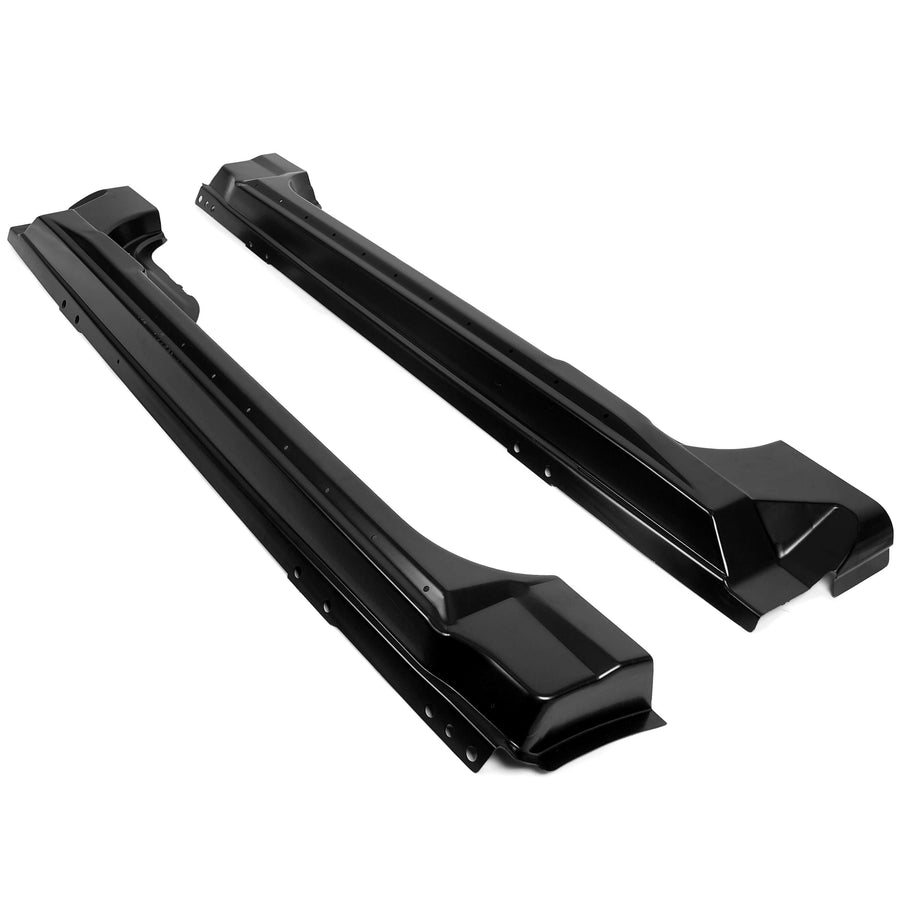 YIKATOO® Steel Outer Rocker Panels Pair Black Compatible with 2004-2008 F-150 Standard Cab 2 Door -junior
