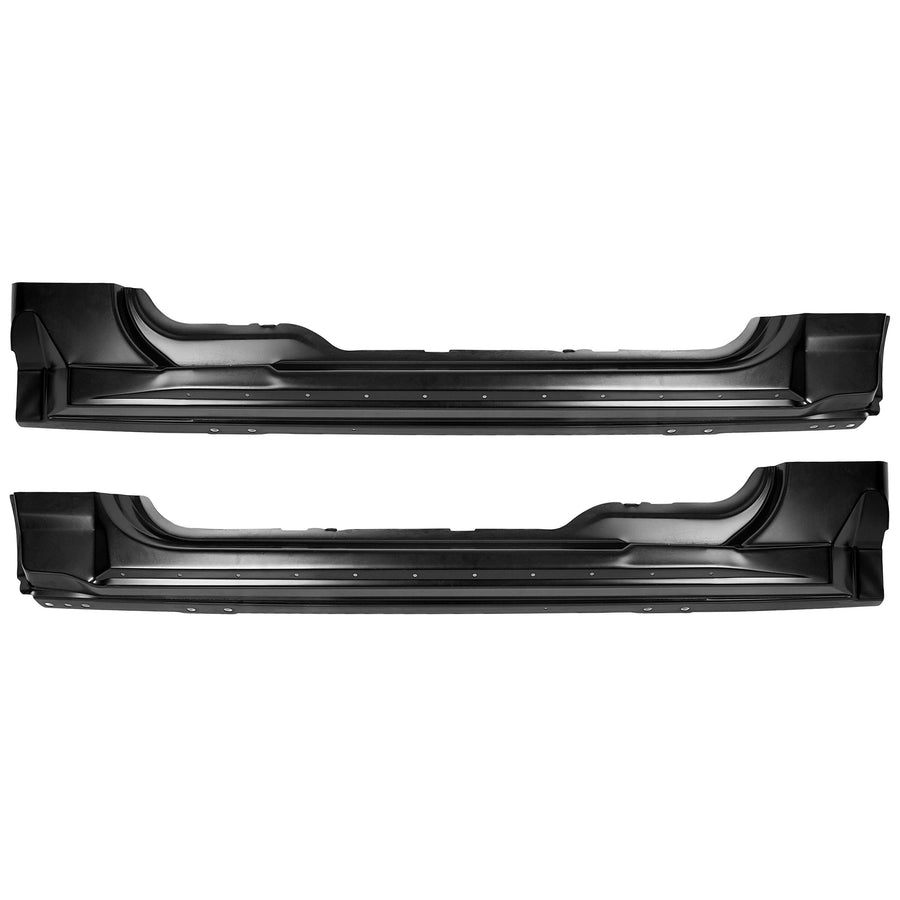 YIKATOO® Steel Outer Rocker Panels Pair Black Compatible with 2004-2008 F-150 Standard Cab 2 Door -junior