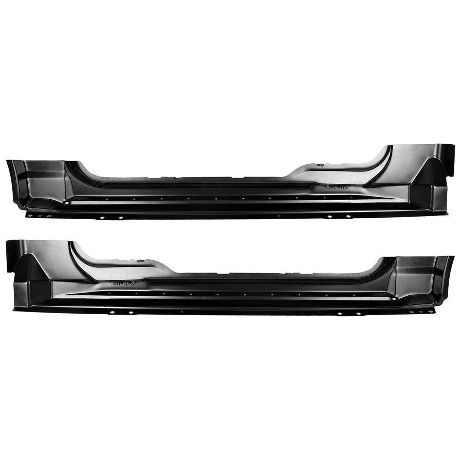 YIKATOO® Steel Outer Rocker Panels Pair Black Compatible with 2004-2008 F-150 Standard Cab 2 Door -junior