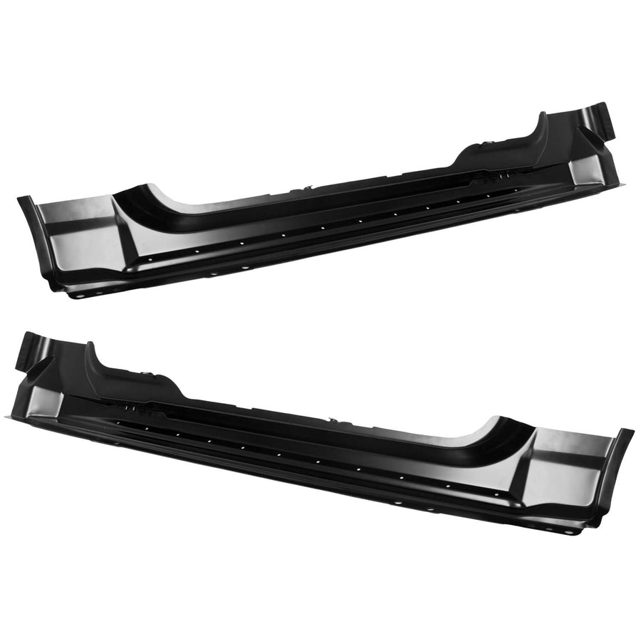 YIKATOO® Steel Outer Rocker Panels Pair Black Compatible with 2004-2008 F-150 Standard Cab 2 Door -junior
