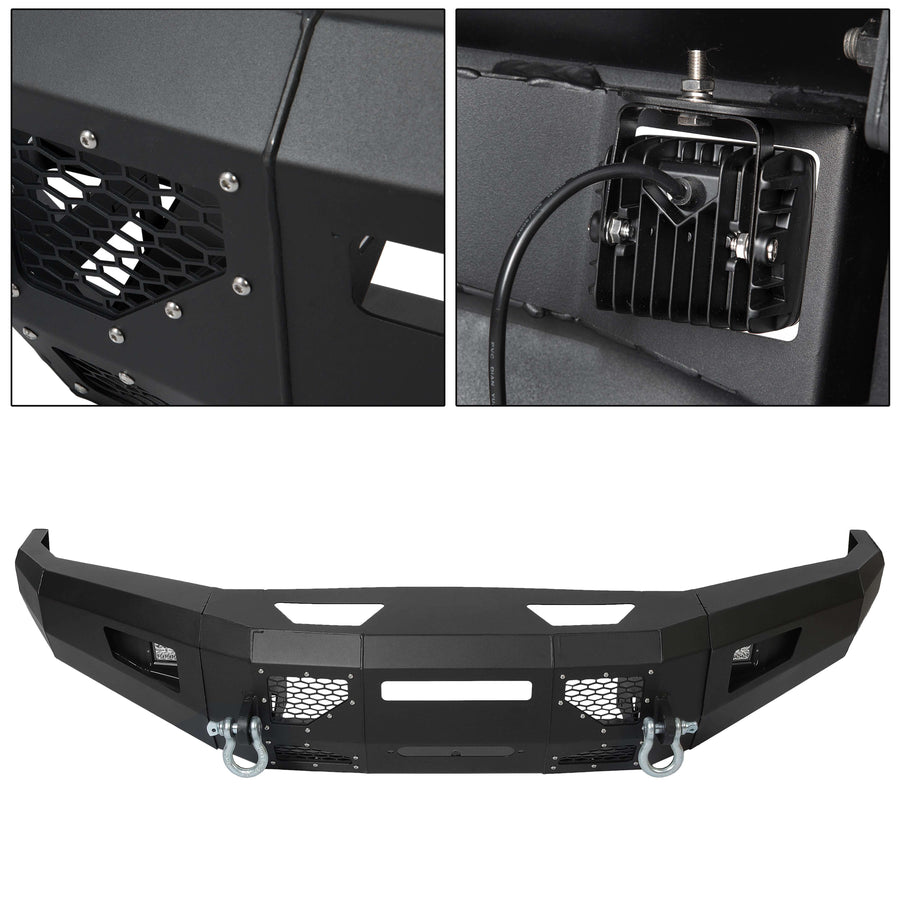 YIKATOO® Steel Front Bumper for 2017-2019 Ford F-250 F-350 F-450 - junior