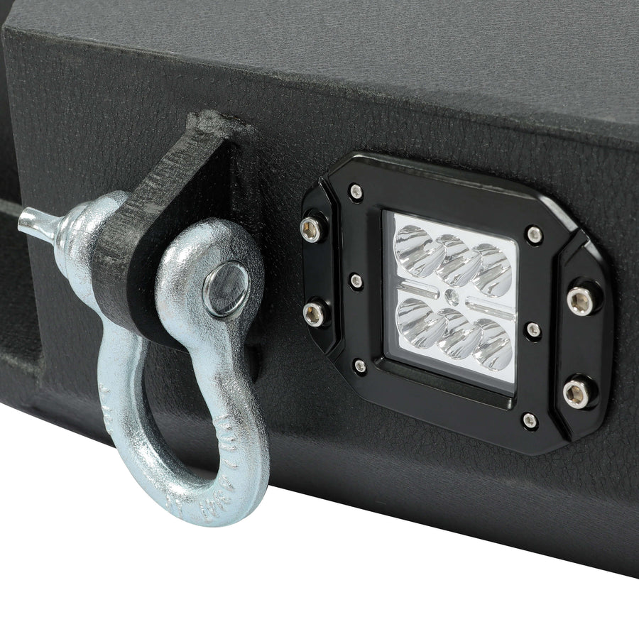 YIKATOO® Rear Bumper for 2005-2015 Toyota Tacoma w/LED Light+D Ring - junior