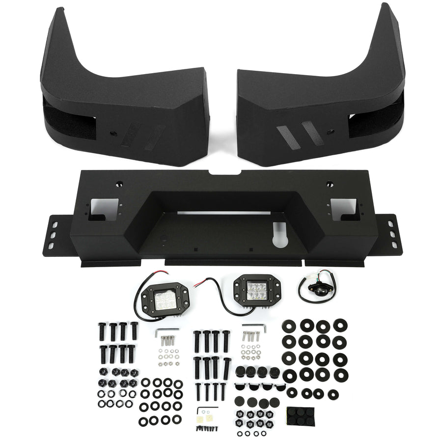 YIKATOO®Rear Bumper Step Bumper Guard Compatible with 2010-2021 Dodge Ram 2500 3500 Heavy Duty Steel -junior