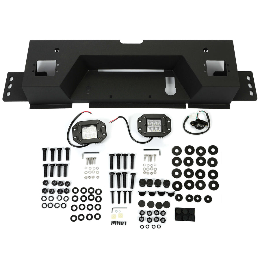 YIKATOO®Rear Bumper Step Bumper Guard Compatible with 2010-2021 Dodge Ram 2500 3500 Heavy Duty Steel -junior