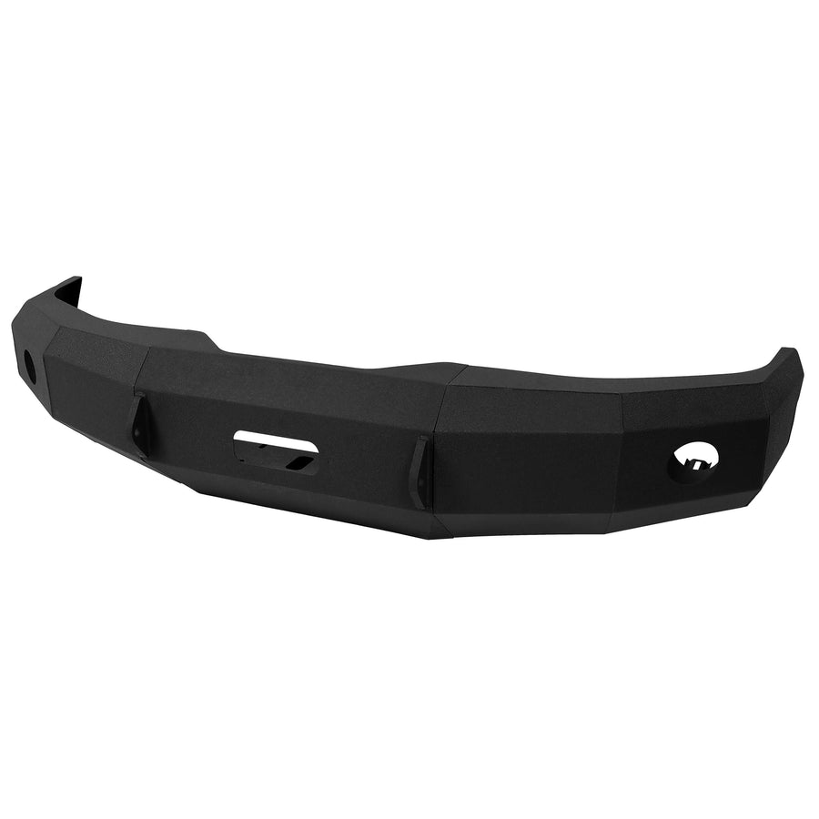 YIKATOO® Modular Black Front Bumper for 1992-1996 Ford F-150 F-250 F-350,3-Piece Steel Base -  junior