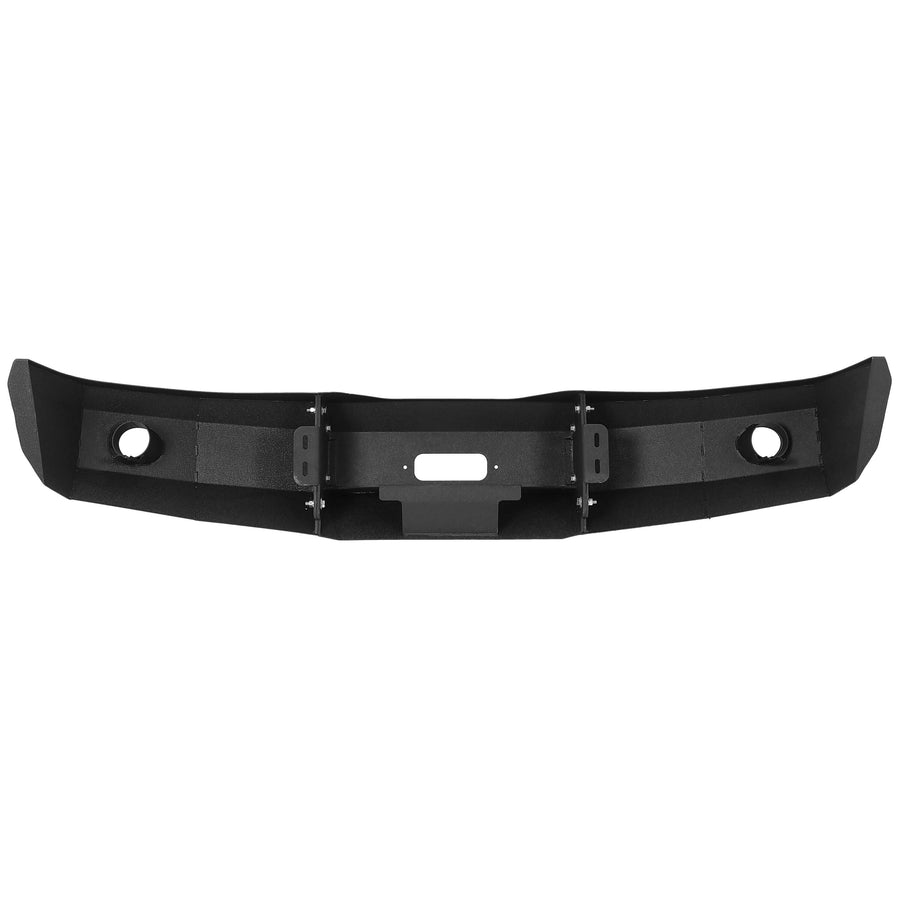 YIKATOO® Modular Black Front Bumper for 1992-1996 Ford F-150 F-250 F-350,3-Piece Steel Base -  junior