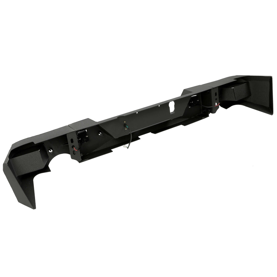 YIKATOO® Truck Black Steel Rear Bumper for 2009-2018 Dodge Ram 1500,Face Bar Guard Step - junior