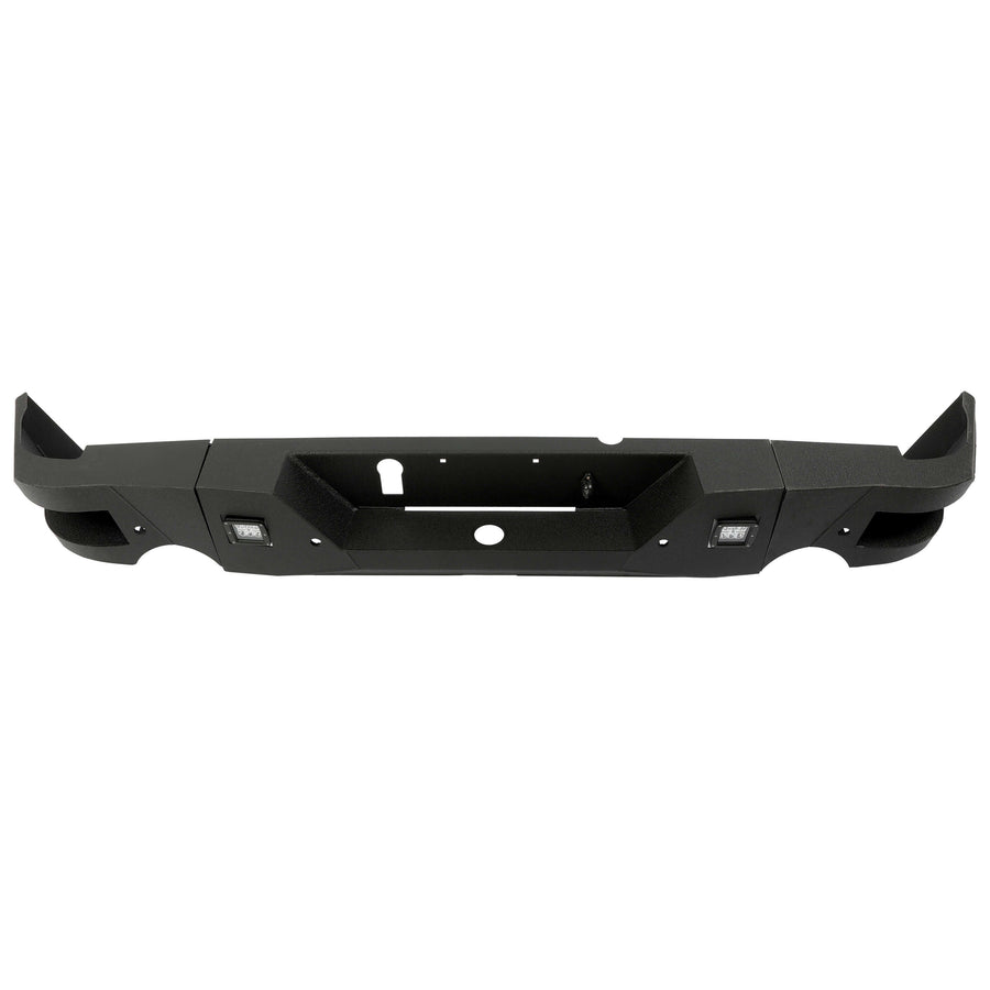YIKATOO® Truck Black Steel Rear Bumper for 2009-2018 Dodge Ram 1500,Face Bar Guard Step - junior
