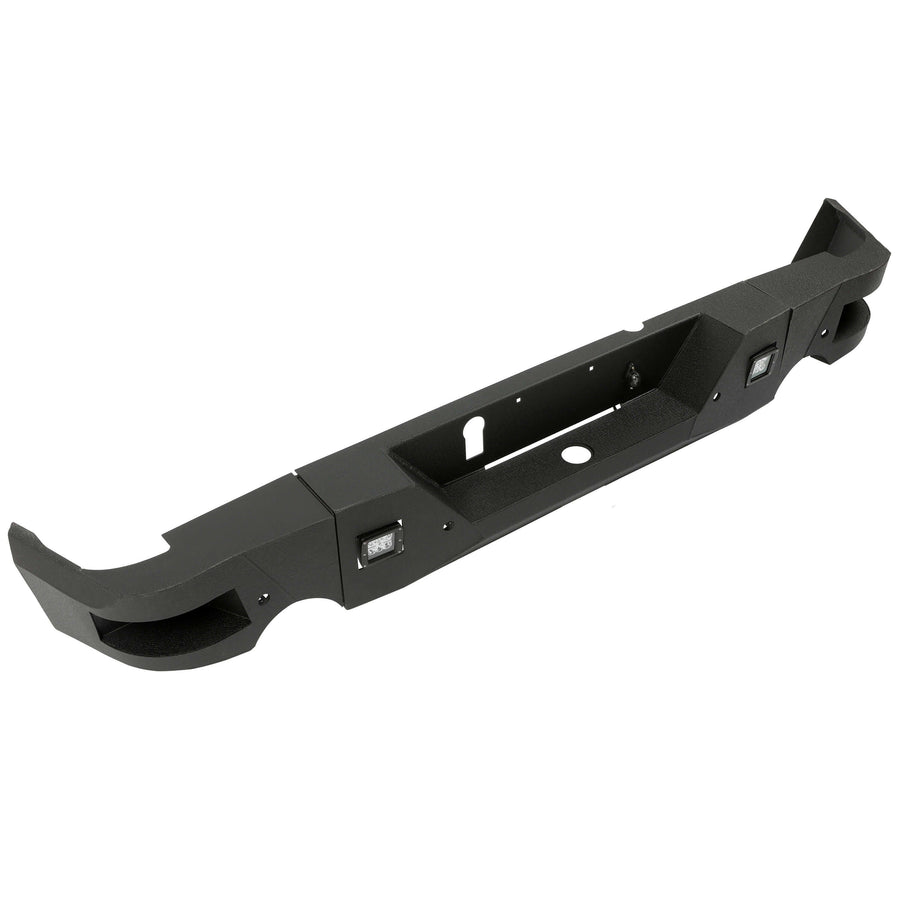 YIKATOO® Truck Black Steel Rear Bumper for 2009-2018 Dodge Ram 1500,Face Bar Guard Step - junior