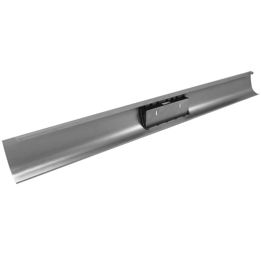 YIKATOO® Steel Roll Pan Rollpan Bumper Compatible with 1967-1972 Ford F100 Fleetside w/License Plate Hole&Light -junior