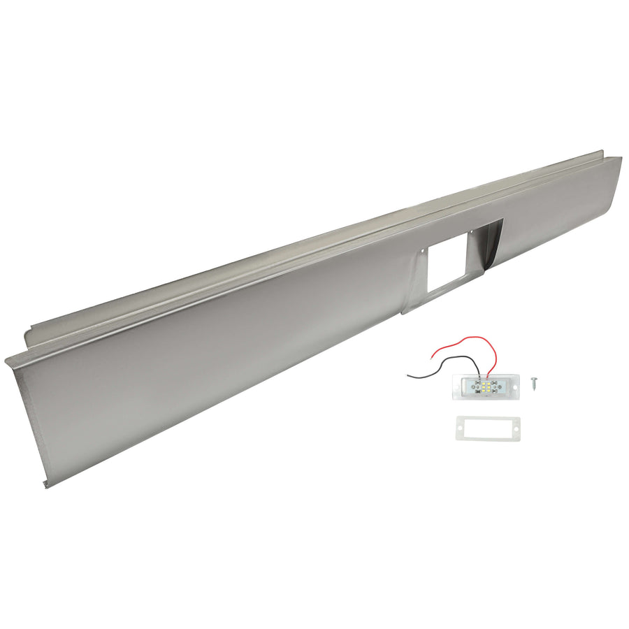 YIKATOO® 1972-1993 DODGE D150 PICKUP Steel Rollpan w/plate box Center & light Roll Pan -junior