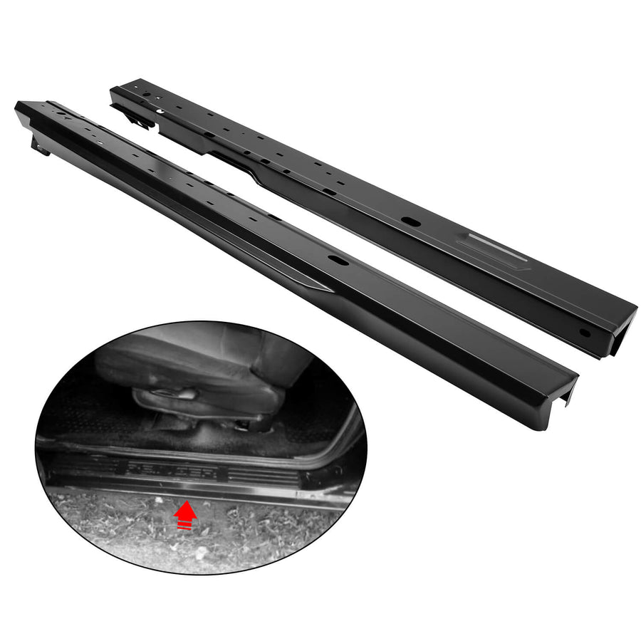 YIKATOO® 1 Pair Black Steel Rocker Panels FOR 1993-2011 Ford Ranger 2 DOOR Extended Cab -junior