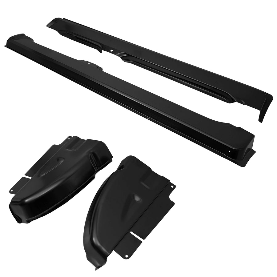 YIKATOO® 4Pcs Quad Cab Rocker Panel & Cab Corner Set OE Style FOR 2002-2009 Dodge Ram -junior